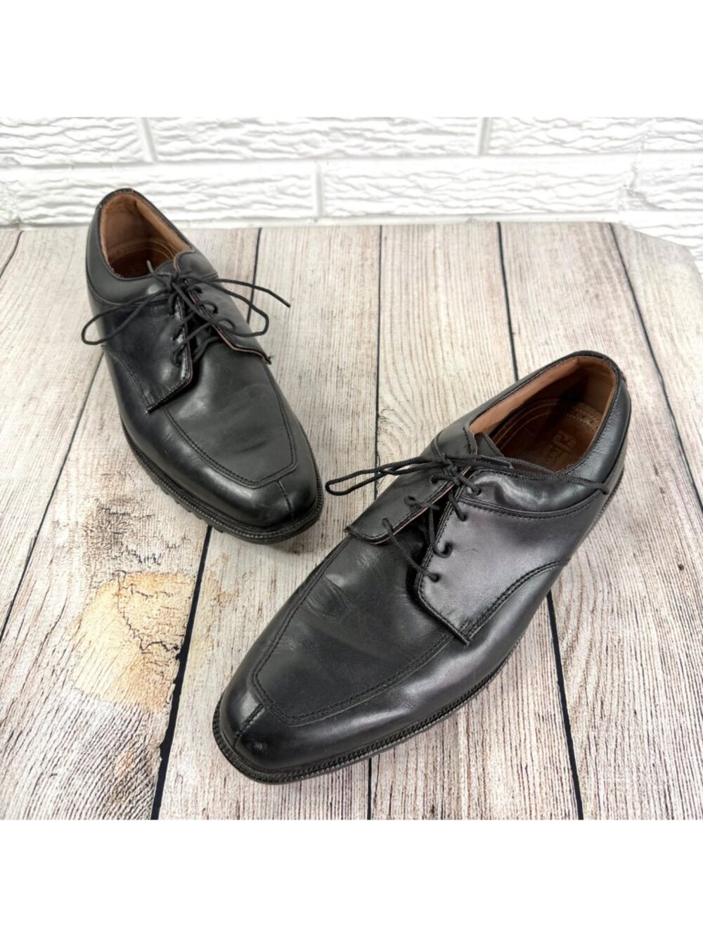 FJ FootJoy Professional Mens Spikeless Golf Shoes Black Calfskin Leather Sz 13M
